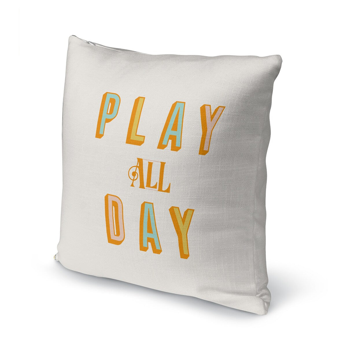 PLAY ALL DAY TAN Accent Pillow by Kavka Designs
