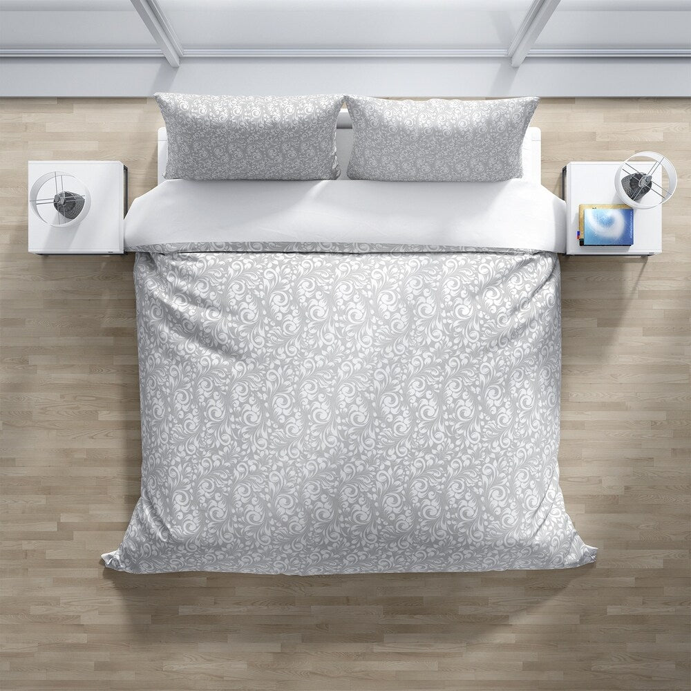 PLUMERIA GREY Pillow Case By Kavka Designs