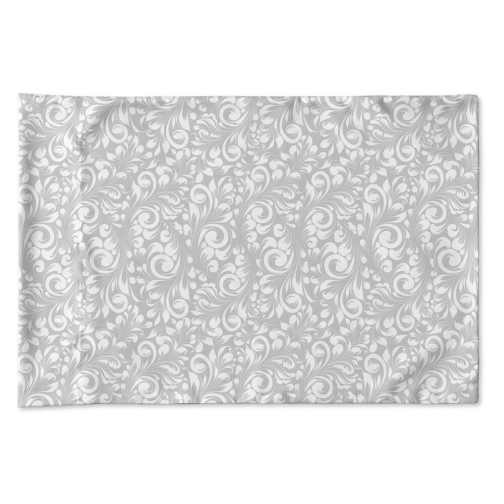 PLUMERIA GREY Pillow Case By Kavka Designs