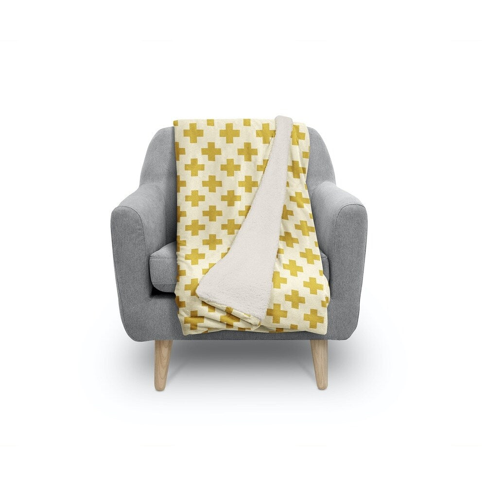 PLUS GOLD Sherpa Comforter