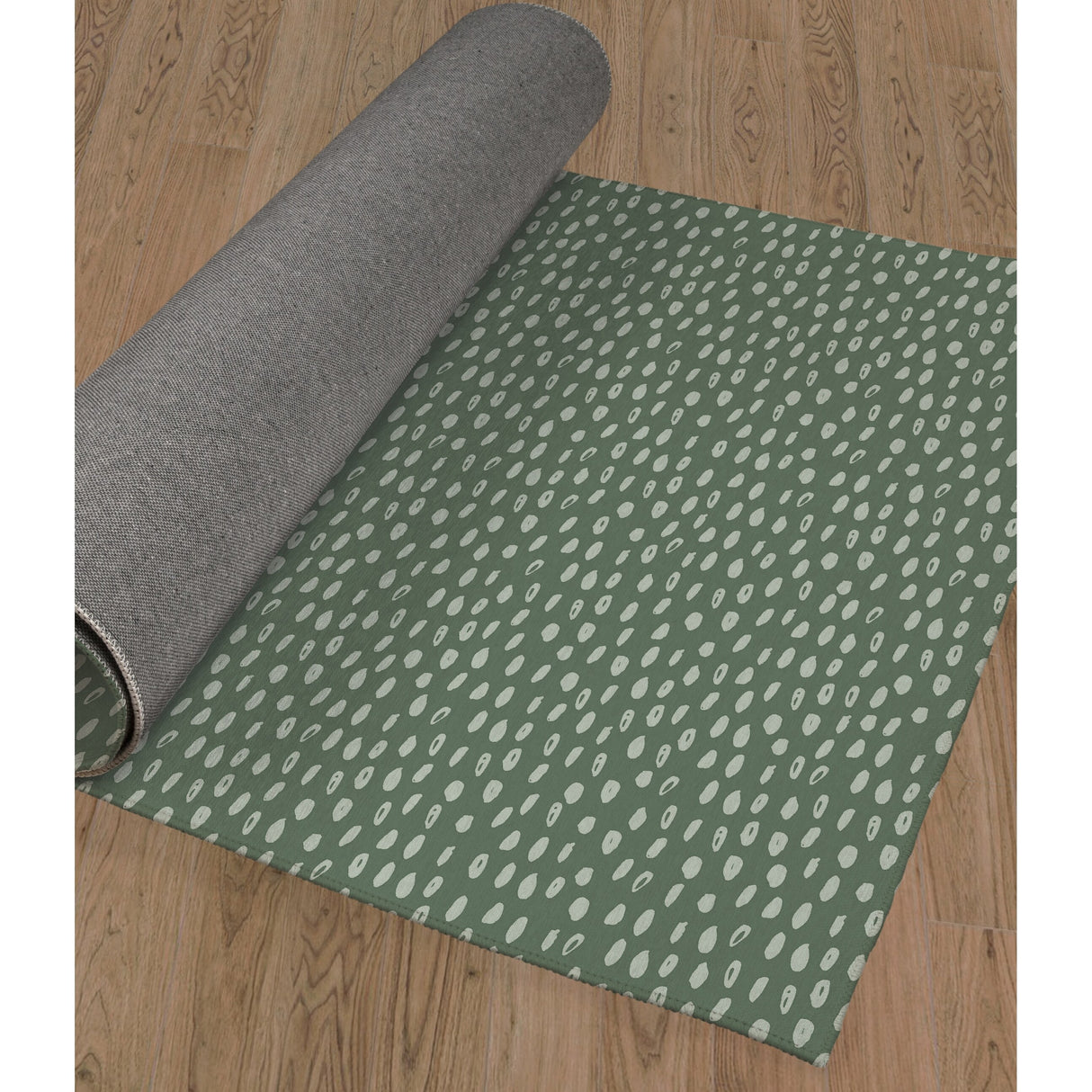 POLKA DOT ABSTRACT SAGE Area Rug By Kavka Designs