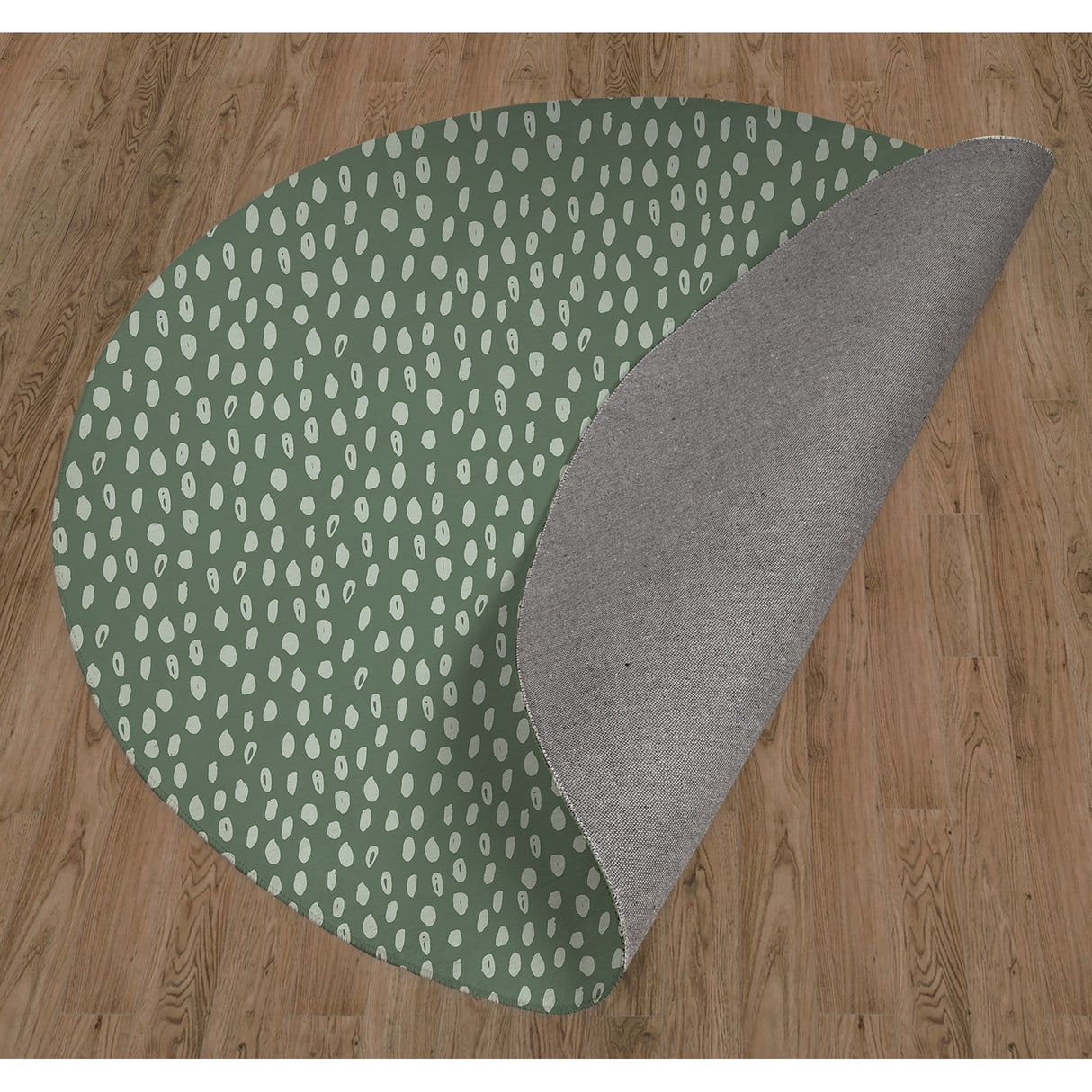 POLKA DOT ABSTRACT SAGE Area Rug By Kavka Designs