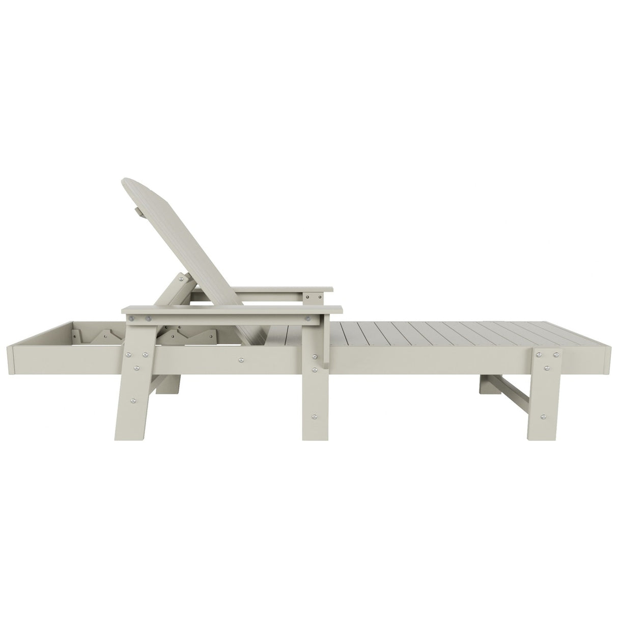 Polytrends Altura Poly Eco-Friendly All Weather Reclining Chaise Lounge with Arms (Set of 2)