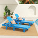 Polytrends Altura Poly Eco-Friendly All Weather Reclining Chaise Lounge with Arms (Set of 2)
