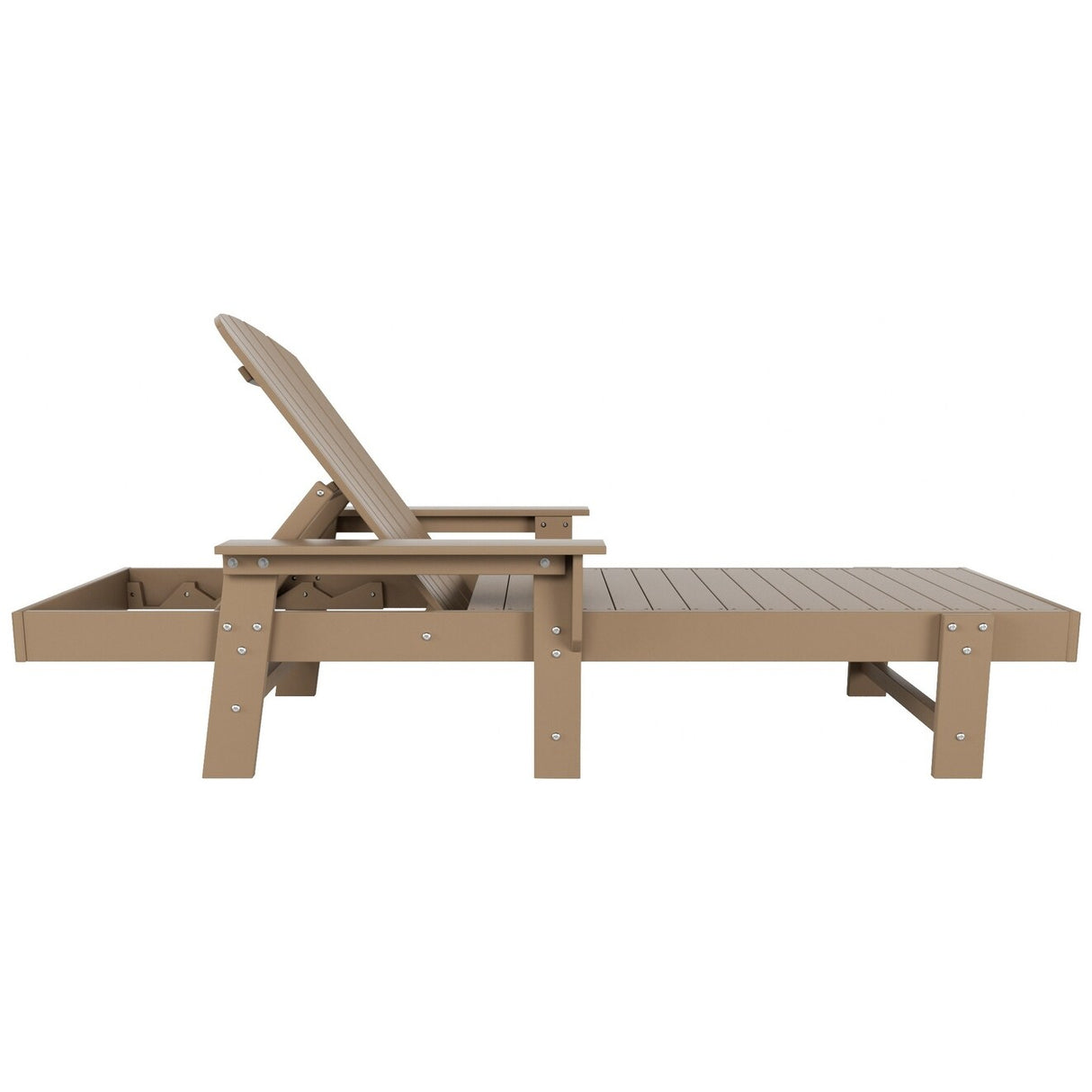 Polytrends Altura Poly Eco-Friendly All Weather Reclining Chaise Lounge with Arms (Set of 2)