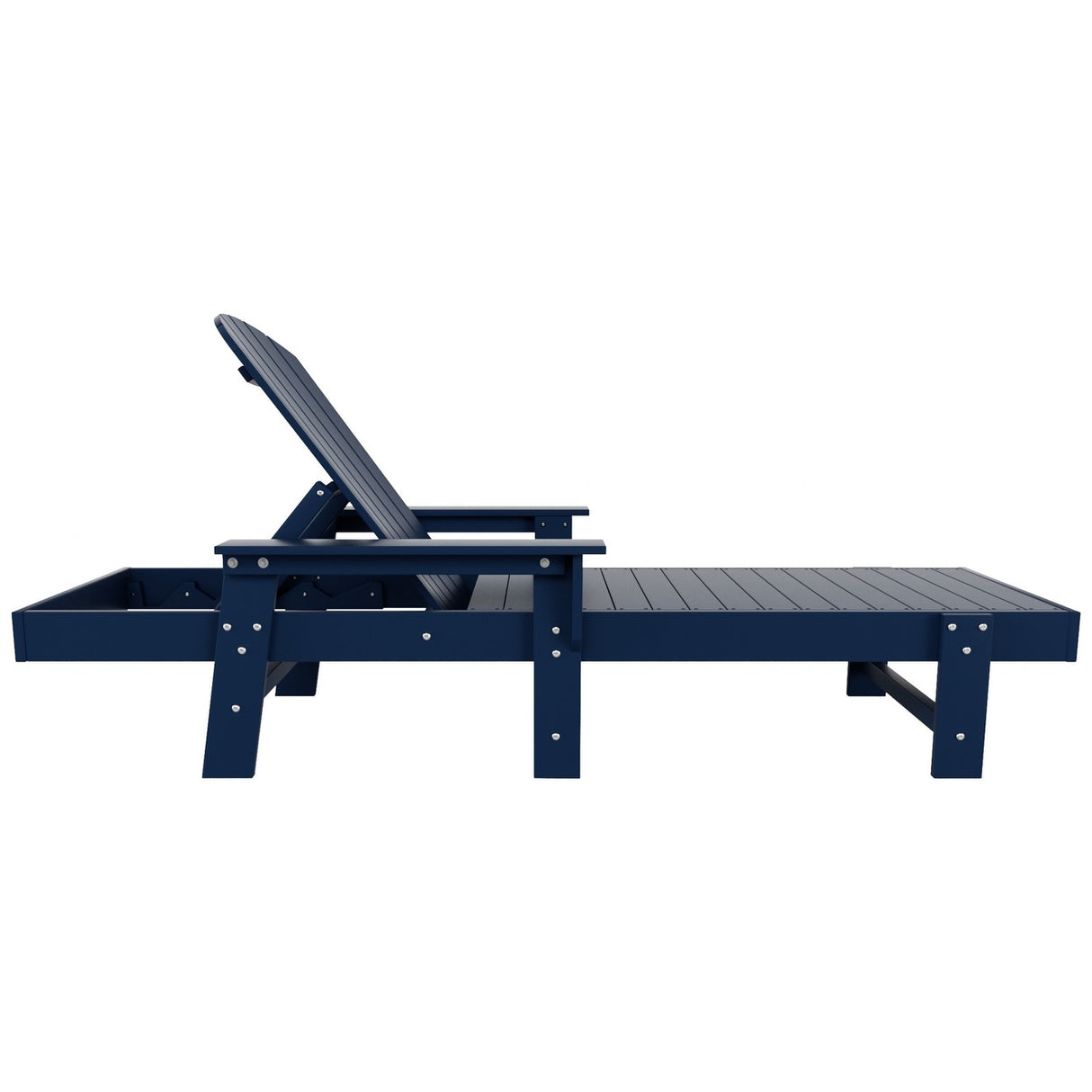 Polytrends Altura Poly Eco-Friendly All Weather Reclining Chaise Lounge with Arms (Set of 2)