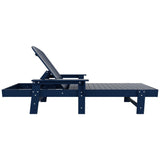 Polytrends Altura Poly Eco-Friendly All Weather Reclining Chaise Lounge with Arms (Set of 2)