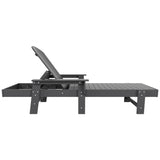 Polytrends Altura Poly Eco-Friendly All Weather Reclining Chaise Lounge with Arms (Set of 2)