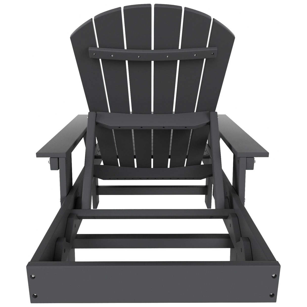 Polytrends Altura Poly Eco-Friendly All Weather Reclining Chaise Lounge with Arms (Set of 2)