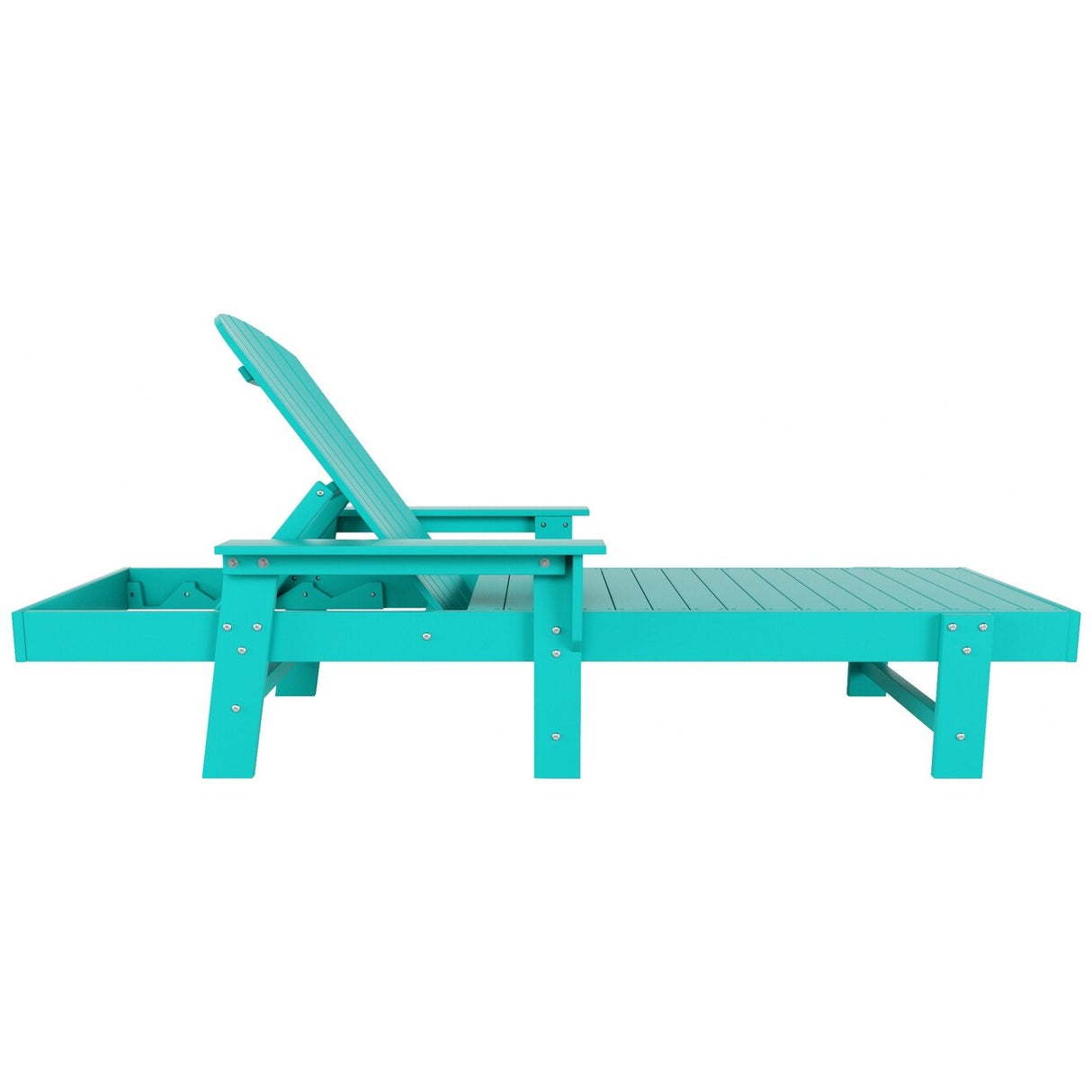 Polytrends Altura Poly Eco-Friendly All Weather Reclining Chaise Lounge with Arms (Set of 2)