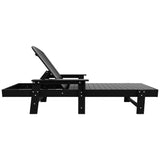 Polytrends Altura Poly Eco-Friendly All Weather Reclining Chaise Lounge with Arms (Set of 2)