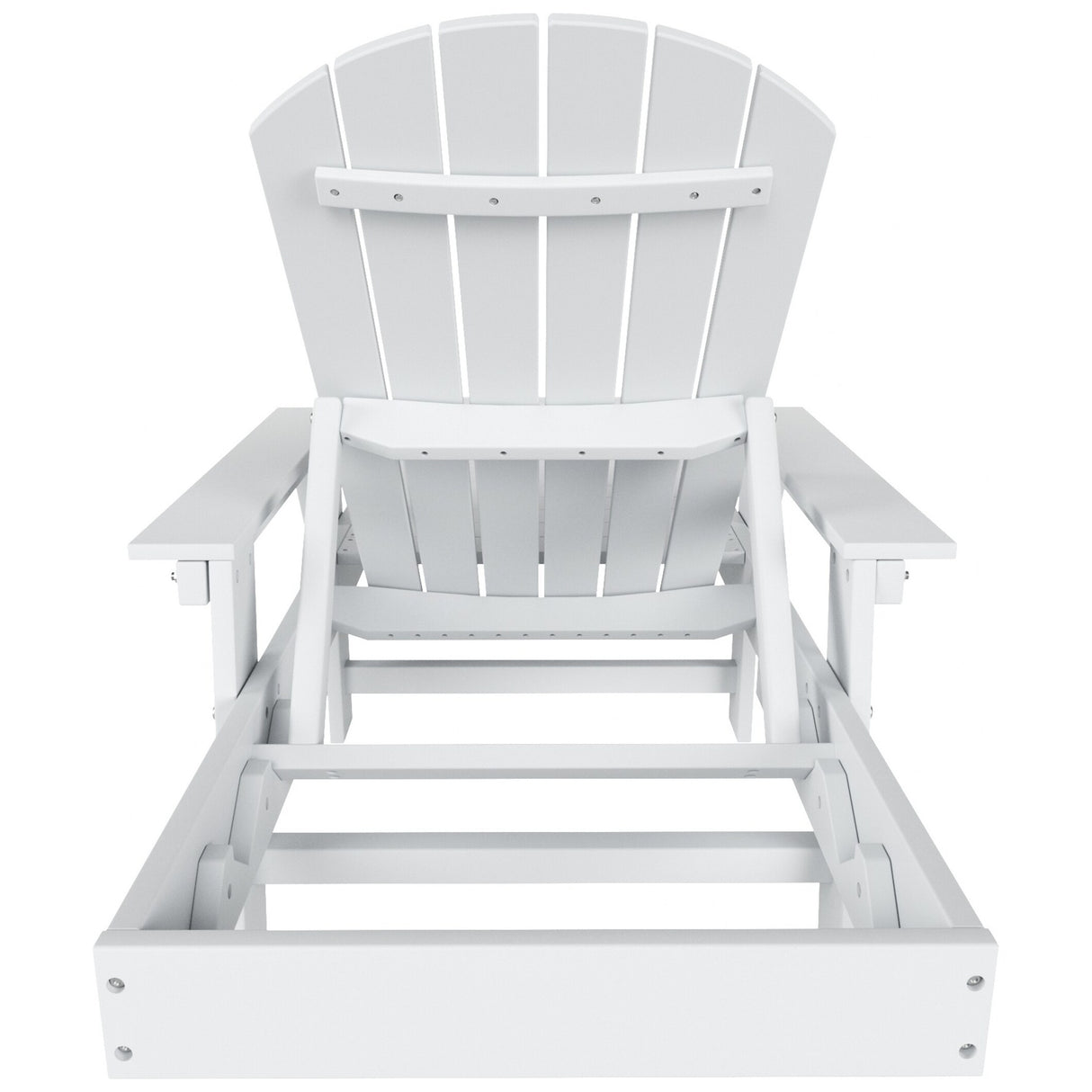 Polytrends Altura Poly Eco-Friendly All Weather Reclining Chaise Lounge with Arms (Set of 2)