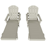 Polytrends Altura Poly Eco-Friendly All Weather Reclining Chaise Lounge with Arms (Set of 2)