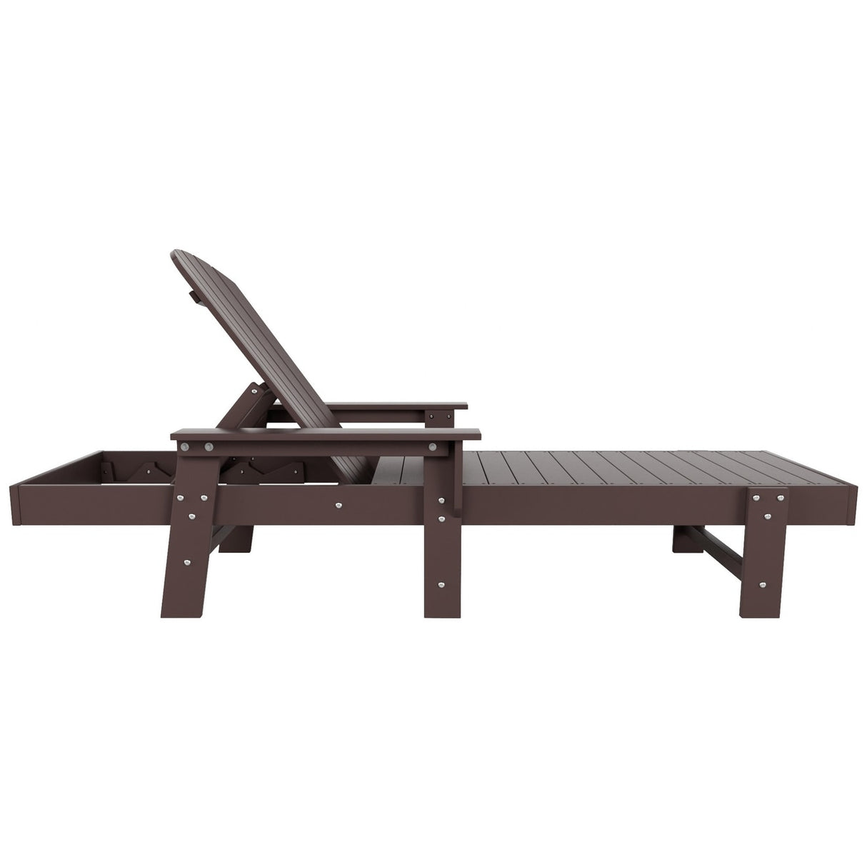 Polytrends Altura Poly Eco-Friendly All Weather Reclining Chaise Lounge with Arms (Set of 2)
