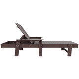 Polytrends Altura Poly Eco-Friendly All Weather Reclining Chaise Lounge with Arms (Set of 2)