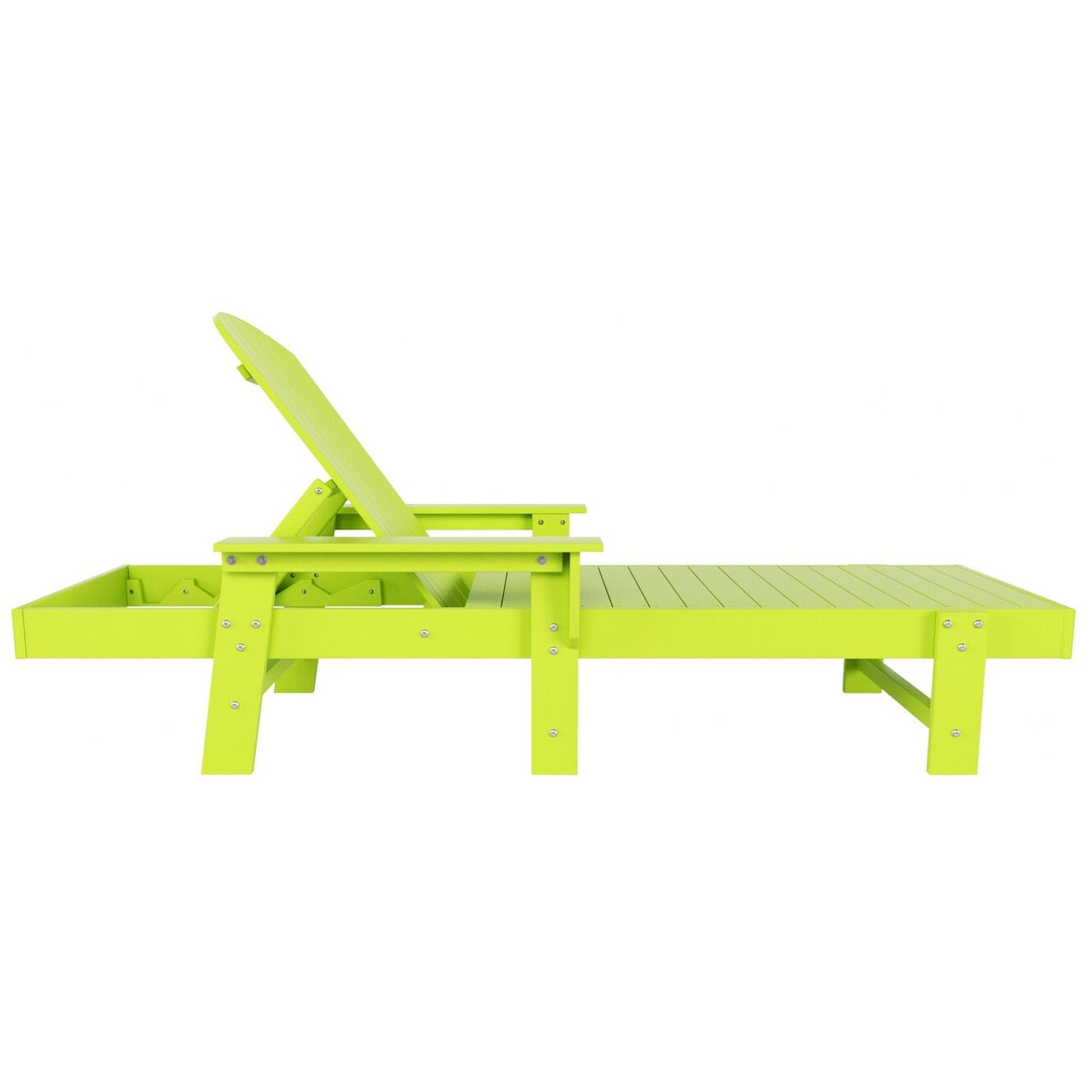 Polytrends Altura Poly Eco-Friendly All Weather Reclining Chaise Lounge with Arms (Set of 2)