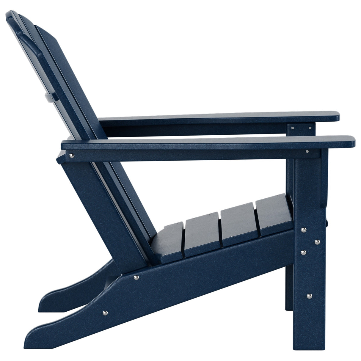 Polytrends Altura Outdoor Eco-Friendly All Weather Adirondack Chair with Side Table (2-Piece Set)