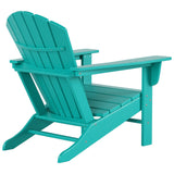 Polytrends Altura Outdoor Eco-Friendly All Weather Adirondack Chair with Side Table (2-Piece Set)