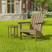 Polytrends Altura Outdoor Eco-Friendly All Weather Adirondack Chair with Side Table (2-Piece Set)