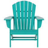 Polytrends Altura Outdoor Eco-Friendly All Weather Adirondack Chair with Side Table (2-Piece Set)