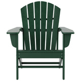 Polytrends Altura Outdoor Eco-Friendly All Weather Adirondack Chair with Side Table (2-Piece Set)