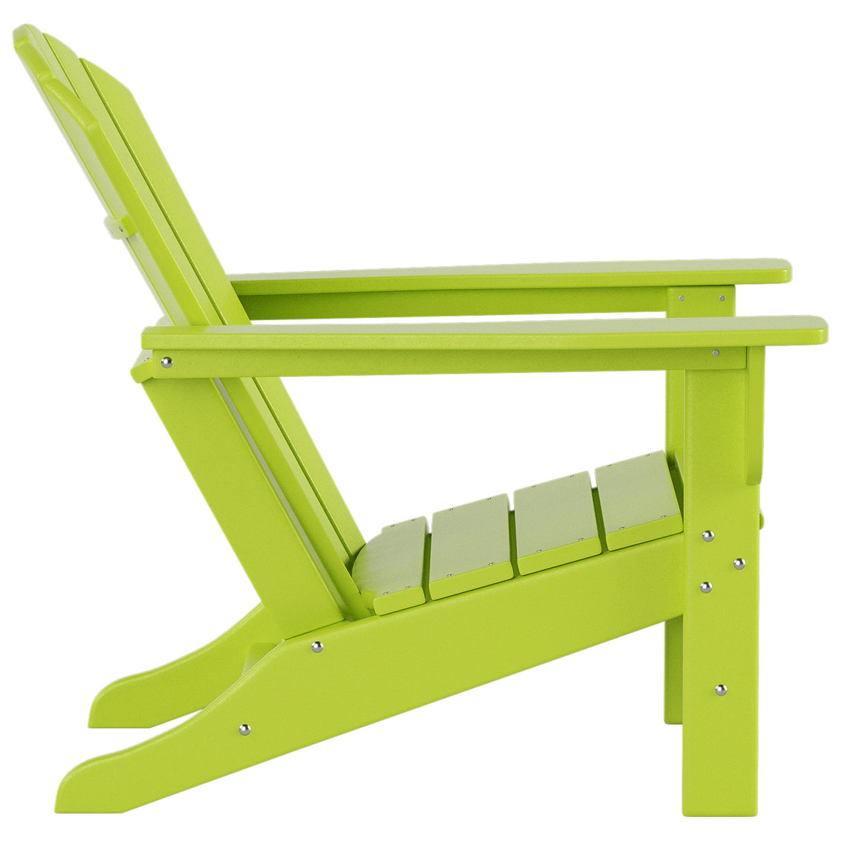 Polytrends Altura Outdoor Eco-Friendly All Weather Adirondack Chair with Side Table (2-Piece Set)