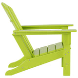 Polytrends Altura Outdoor Eco-Friendly All Weather Adirondack Chair with Side Table (2-Piece Set)