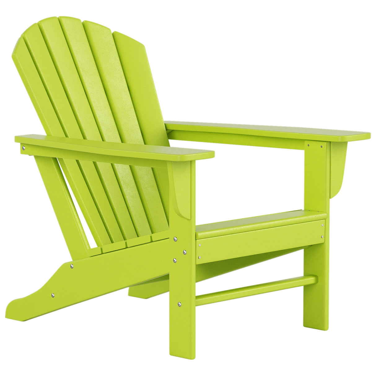 Polytrends Altura Outdoor Eco-Friendly All Weather Adirondack Chair with Side Table (2-Piece Set)
