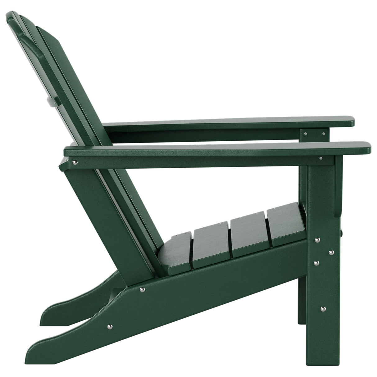 Polytrends Altura Outdoor Eco-Friendly All Weather Adirondack Chair with Side Table (2-Piece Set)