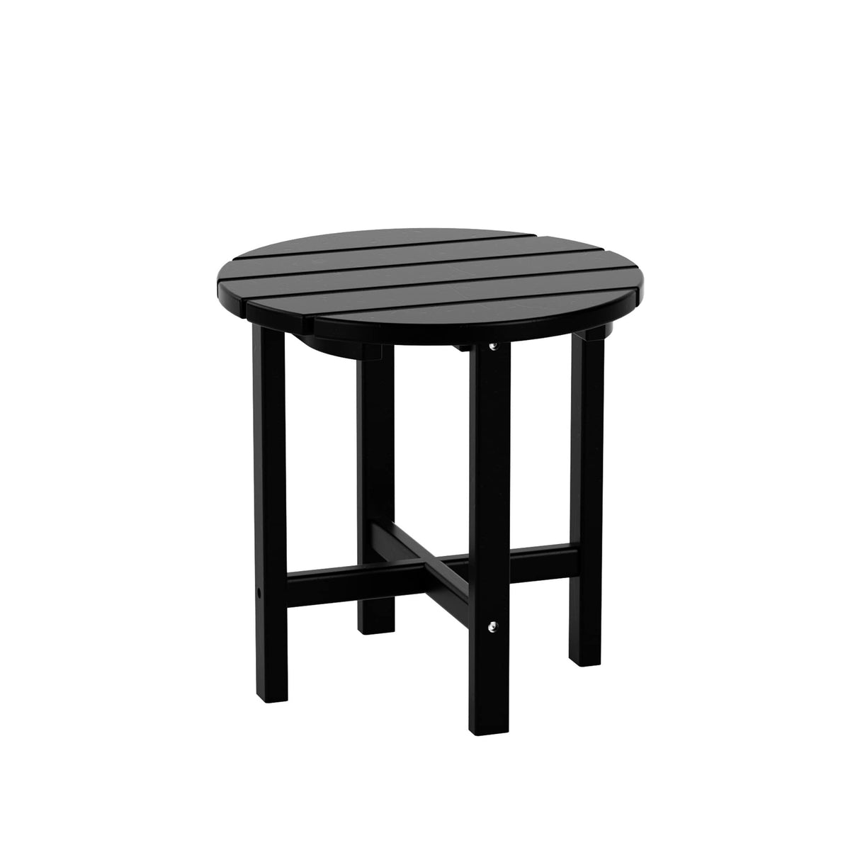 Polytrends Altura Outdoor Eco-Friendly All Weather Adirondack Chair with Side Table (2-Piece Set)