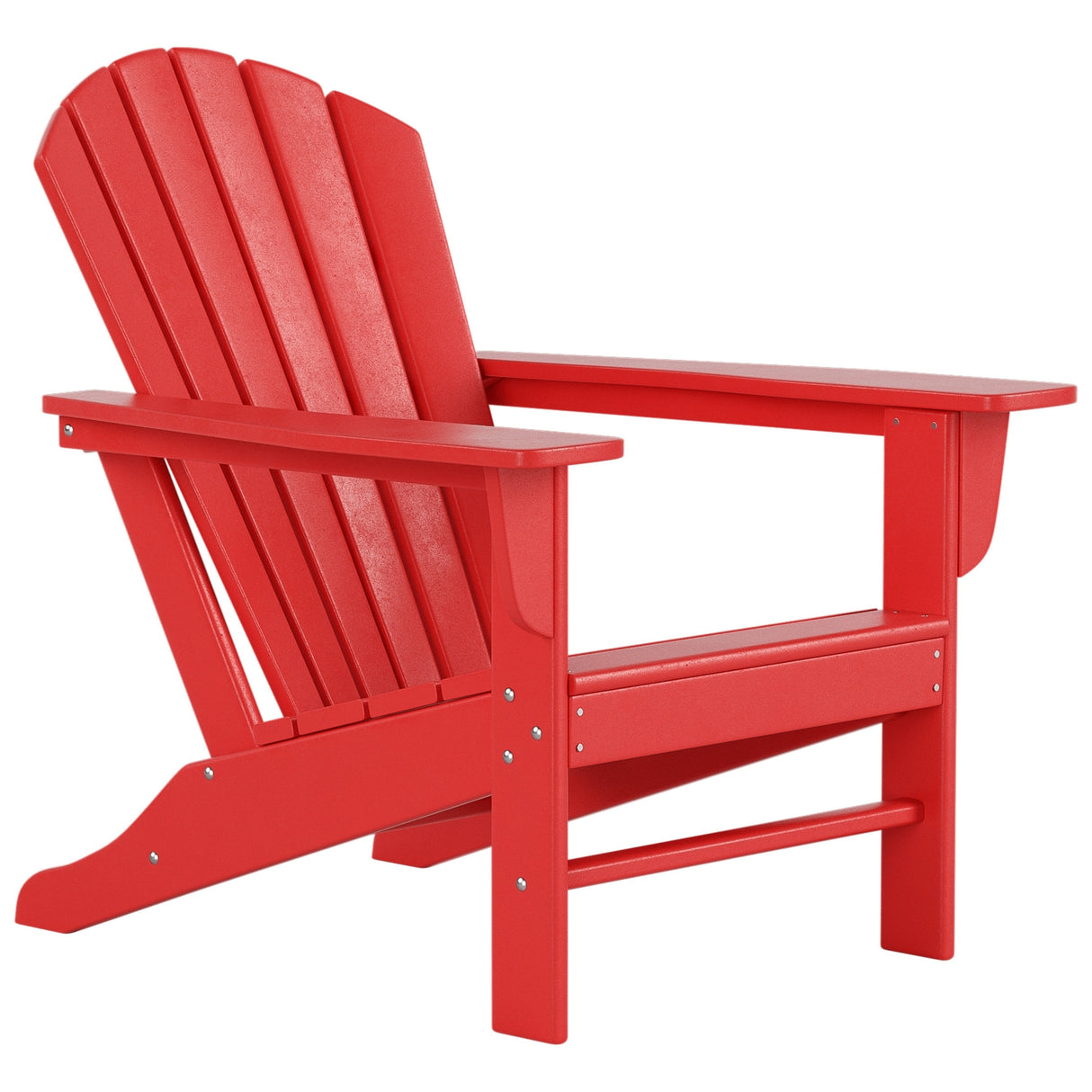 Polytrends Altura Outdoor Eco-Friendly All Weather Adirondack Chair with Side Table (2-Piece Set)