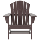 Polytrends Altura Outdoor Eco-Friendly All Weather Adirondack Chair with Side Table (2-Piece Set)