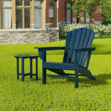 Polytrends Altura Outdoor Eco-Friendly All Weather Adirondack Chair with Side Table (2-Piece Set)