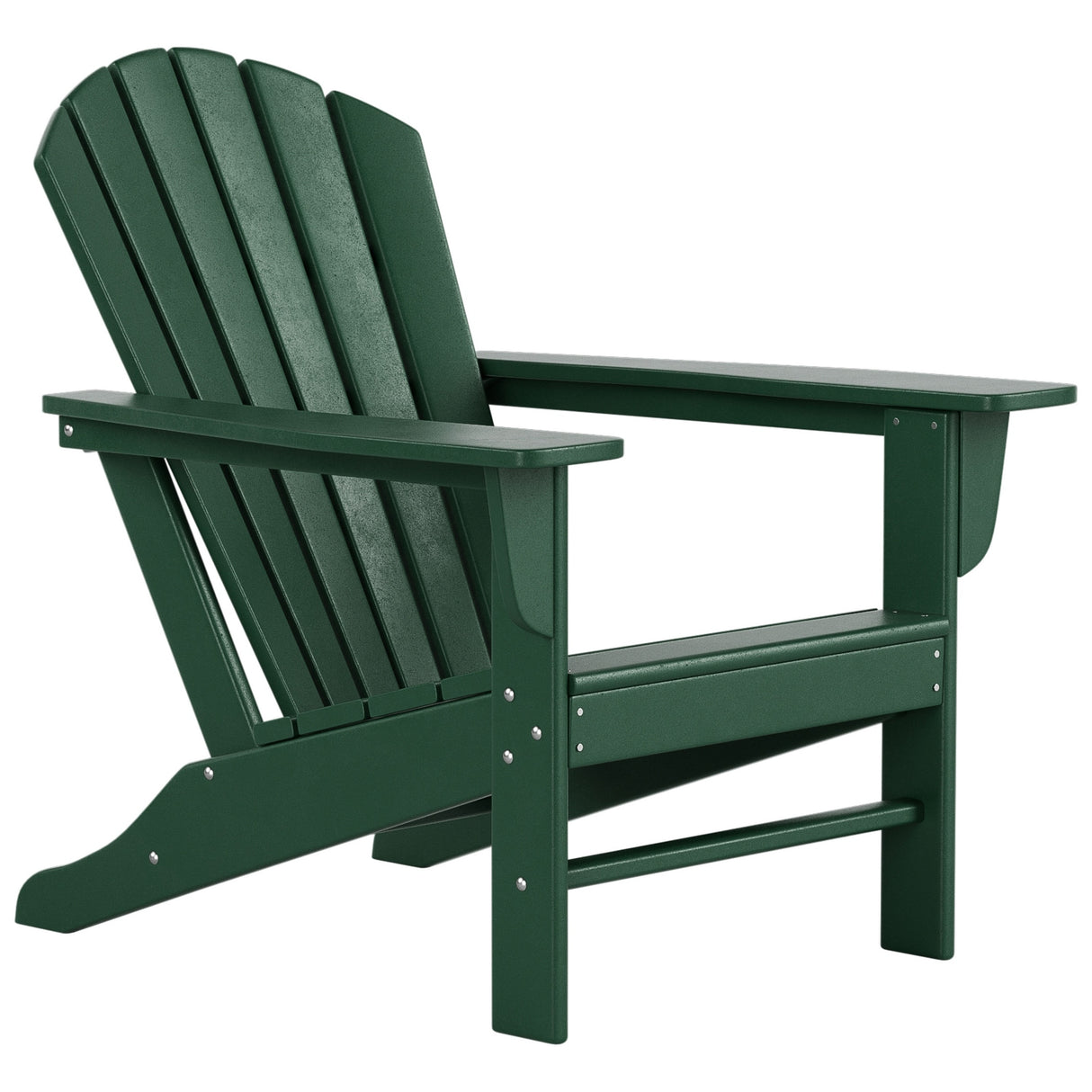 Polytrends Altura Outdoor Eco-Friendly All Weather Adirondack Chair with Side Table (2-Piece Set)