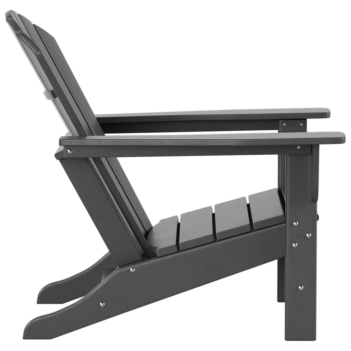 Polytrends Altura Outdoor Eco-Friendly All Weather Adirondack Chair with Side Table (2-Piece Set)