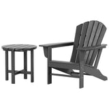 Polytrends Altura Outdoor Eco-Friendly All Weather Adirondack Chair with Side Table (2-Piece Set)