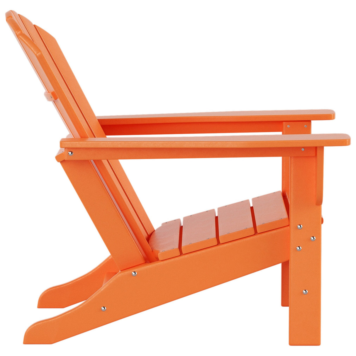 Polytrends Altura Outdoor Eco-Friendly All Weather Adirondack Chair with Side Table (2-Piece Set)