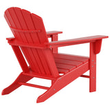 Polytrends Altura Outdoor Eco-Friendly All Weather Adirondack Chair with Side Table (2-Piece Set)