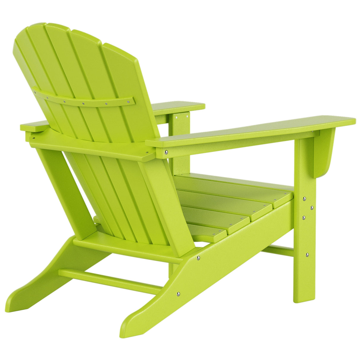 Polytrends Altura Outdoor Eco-Friendly All Weather Adirondack Chair with Side Table (2-Piece Set)
