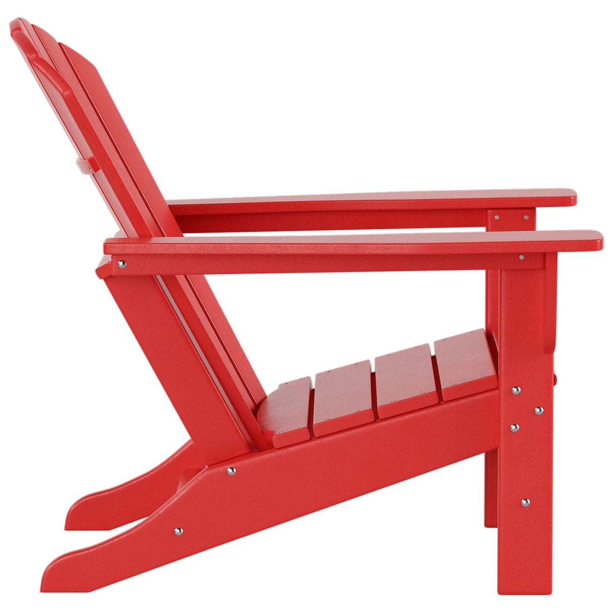 Polytrends Altura Outdoor Eco-Friendly All Weather Adirondack Chair with Side Table (2-Piece Set)