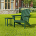 Polytrends Altura Outdoor Eco-Friendly All Weather Adirondack Chair with Side Table (2-Piece Set)