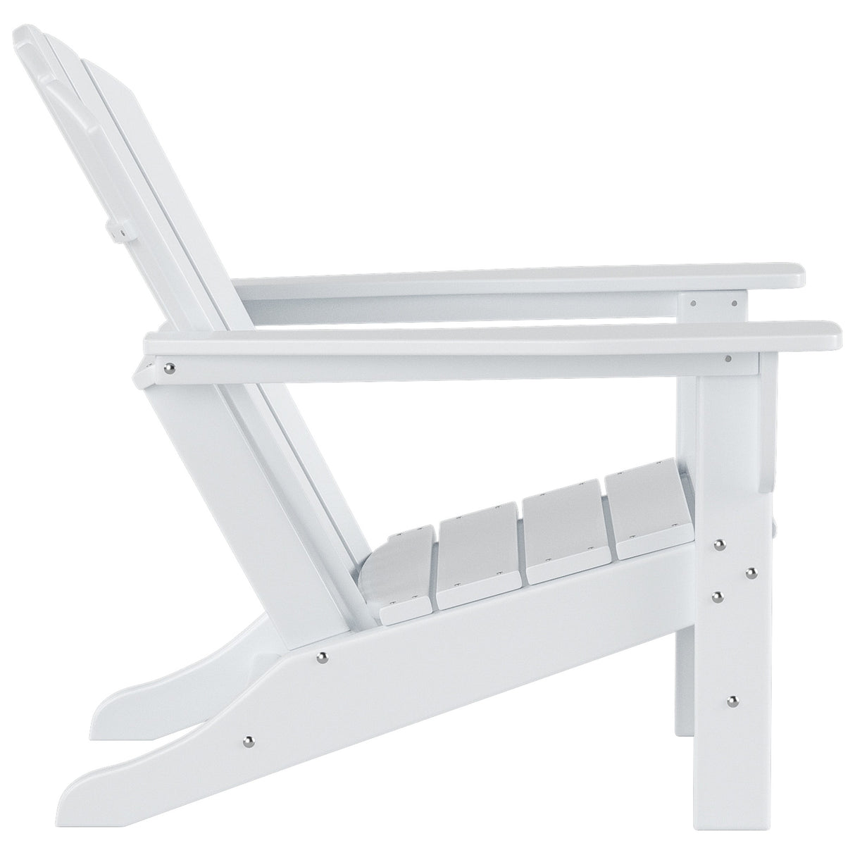 Polytrends Altura Outdoor Eco-Friendly All Weather Adirondack Chair with Side Table (2-Piece Set)