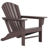 Polytrends Altura Outdoor Eco-Friendly All Weather Adirondack Chair with Side Table (2-Piece Set)