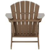 Polytrends Altura Classic Outdoor Eco-Friendly All Weather Adirondack Chair with Ottoman (2-Piece Set)
