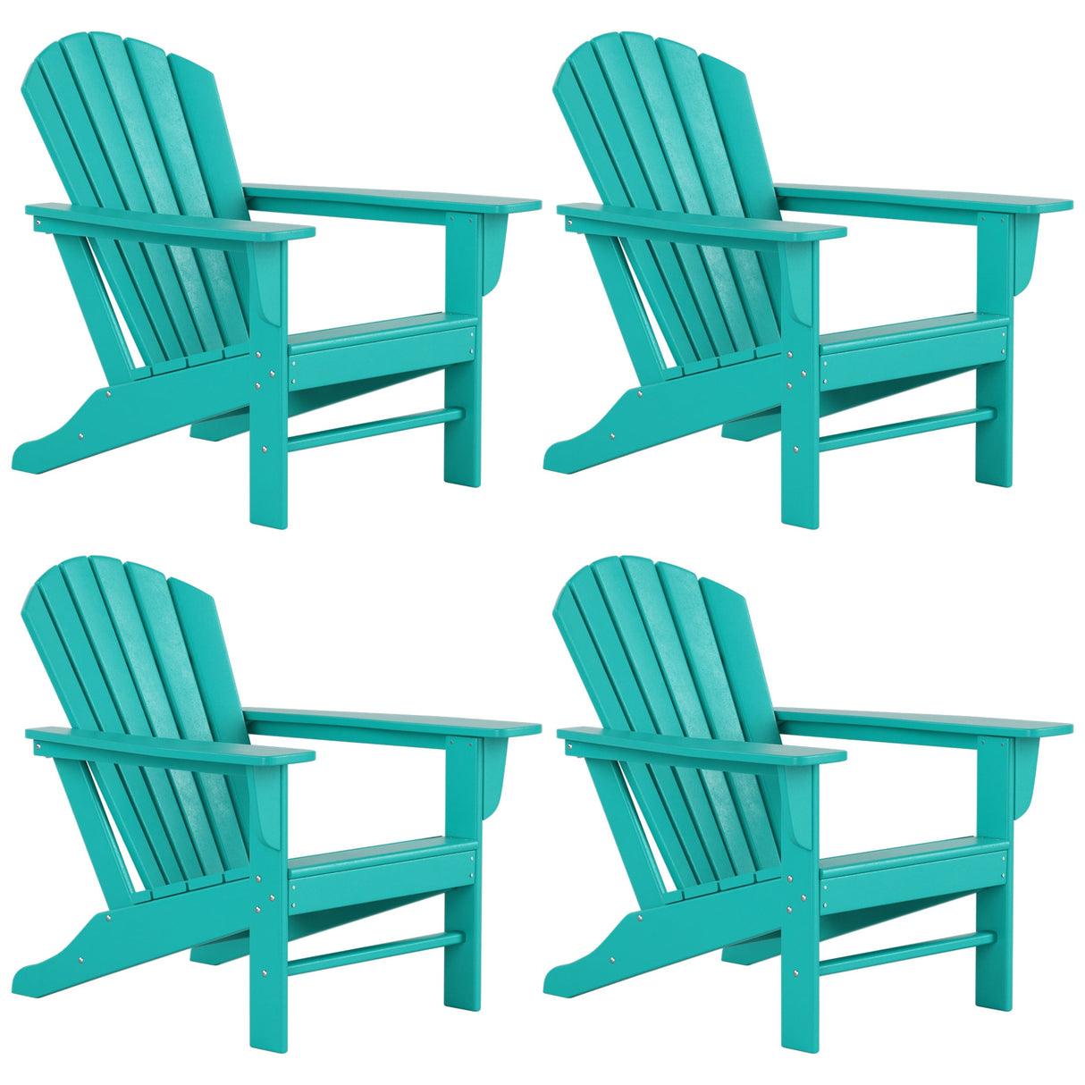 Polytrends Altura Outdoor Eco-Friendly All Weather Poly Adirondack Chair (Set of 4)