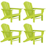 Polytrends Altura Outdoor Eco-Friendly All Weather Poly Adirondack Chair (Set of 4)
