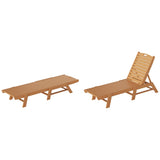 Polytrends Laguna Hdpe All Weather Outdoor Patio Pool Reclining Armless Chaise Lounge (Set Of 2)