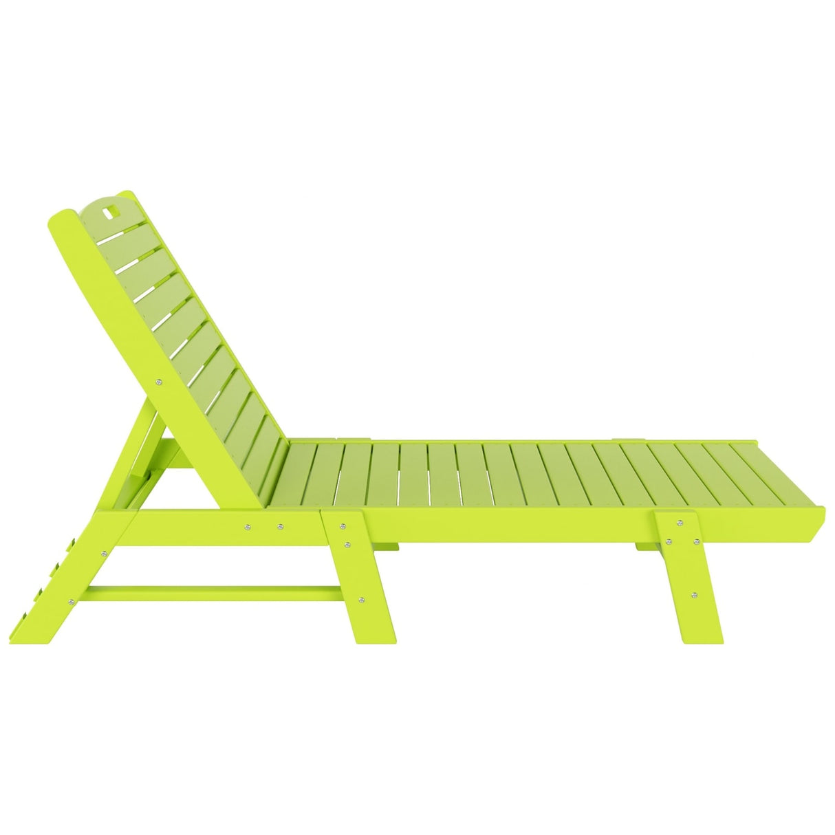 Polytrends Laguna Hdpe All Weather Outdoor Patio Pool Reclining Armless Chaise Lounge (Set Of 2)