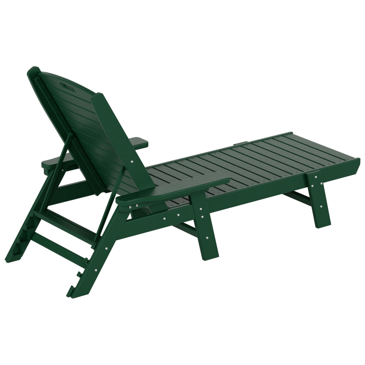 Polytrends Laguna Hdpe All Weather Outdoor Patio Pool Reclining Chaise Lounge (Set Of 2)