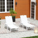 Polytrends Laguna Hdpe All Weather Outdoor Patio Pool Reclining Chaise Lounge (Set Of 2)